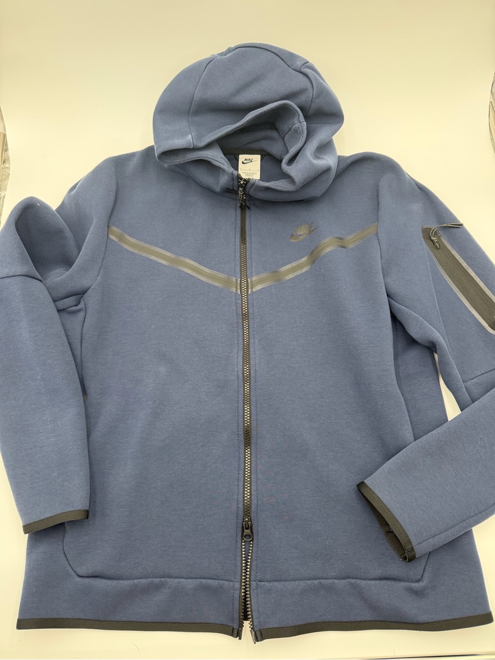 Nike Men's Slate Blue Hooded Full-Zip Performance Jacket